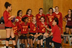 The Girls Volleyball Team