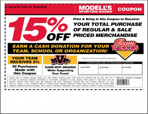 Modells 15% off coupon