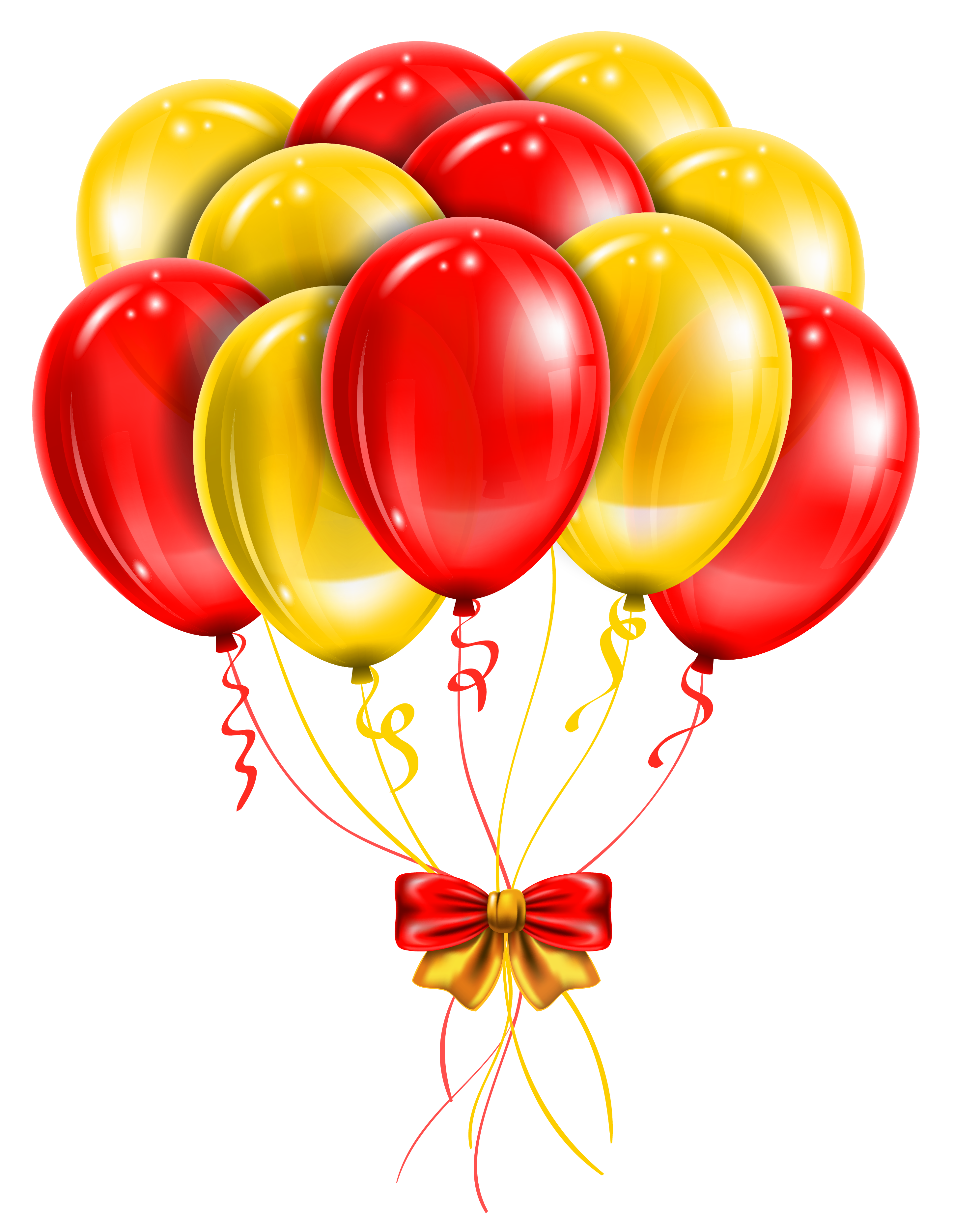 Red and gold balloons